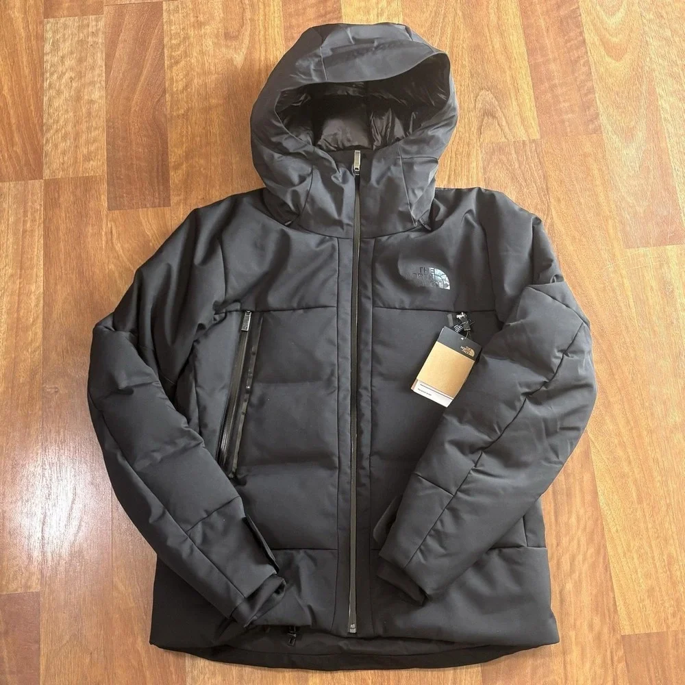 NWT The North Face Jacket Mens Medium Black Cirque Down 550 Hooded Puffer Zip